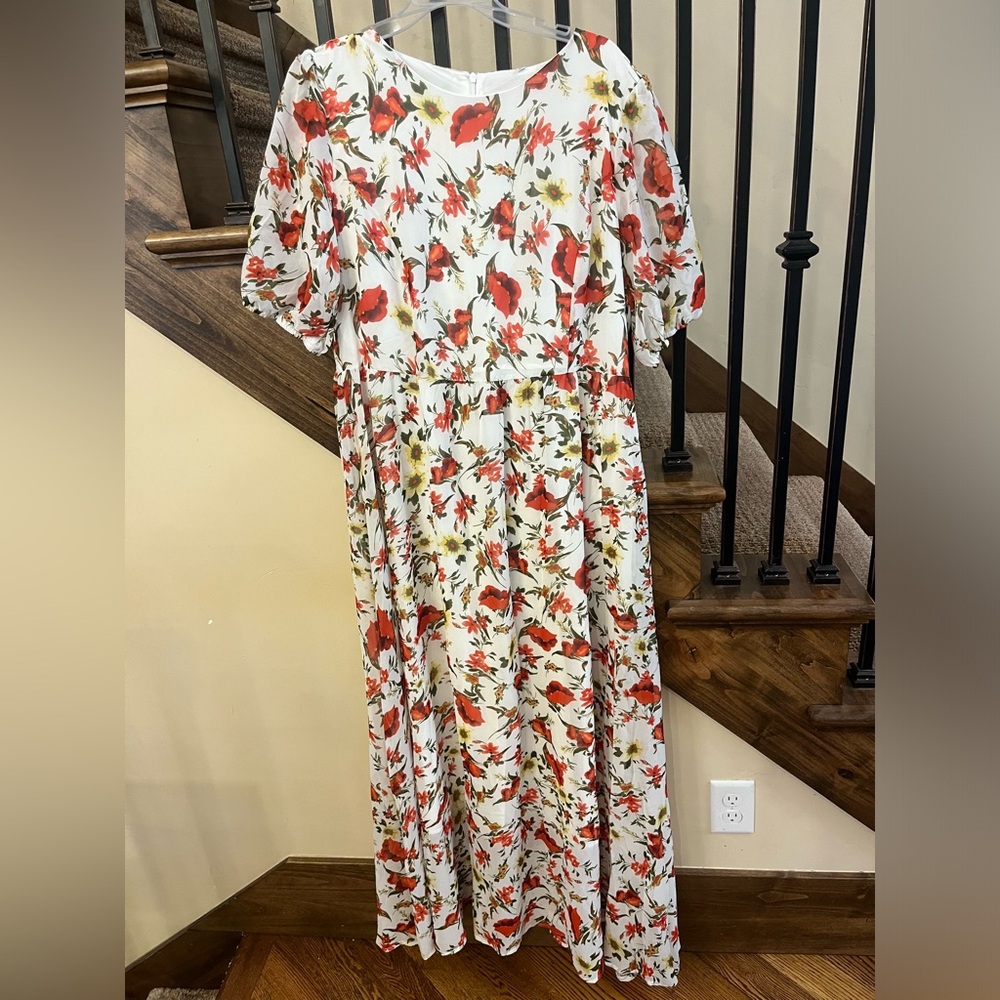 Women’s full length floral dress